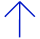 upwards arrow blue icon