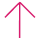 Pink upwards Arrow icon
